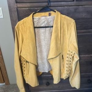 Willow & Root Faux Suede Jacket.  Size L.  Only worn a few times.